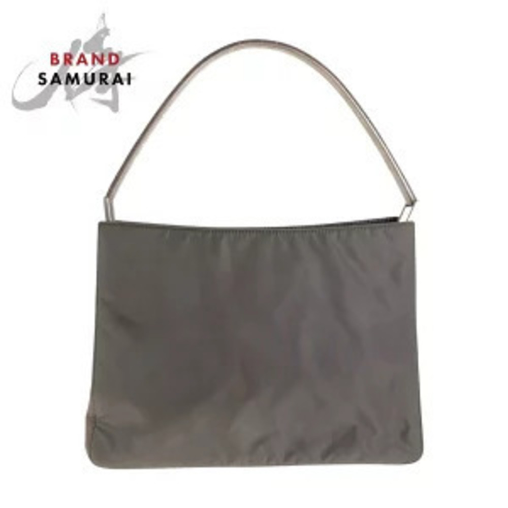 Prada Tessuto embossed leather gray Handbag shoulder bag